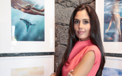 La modelo Patricia Yurena presenta su primera muestra pictórica